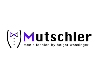 Logo for a men's suit store