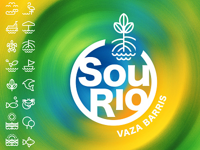 Sou Rio - Logo and pictograms designs brand design brand identity graphic design logo logo design pictogram visual identity