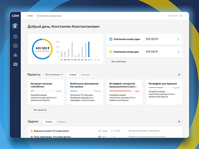 Custom CRM app crm dashboard ui ux web