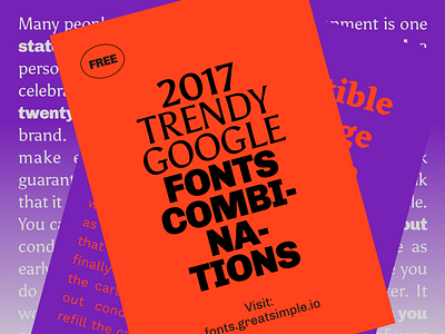 Google Fonts Combinations