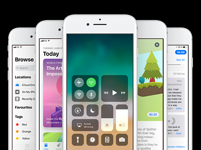 🍏 Fresh screens from iOS 11 GUI for Sketch gui ios ios 11 iphone sketch templates