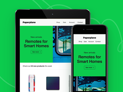 ✈️ Paperplane – Responsive Email Templates digest email email template helvetica html mailchimp notification responsive shopify sketch