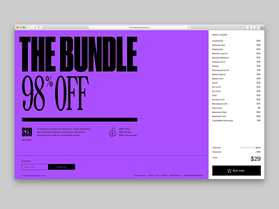 The Bundle – Website app elements gui ios readymag templates ui kit web design website