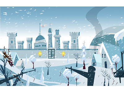 Background snow design illustration