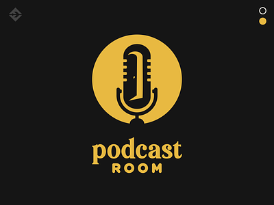 Podcast Room branding design graphic design illustration logo typography vector