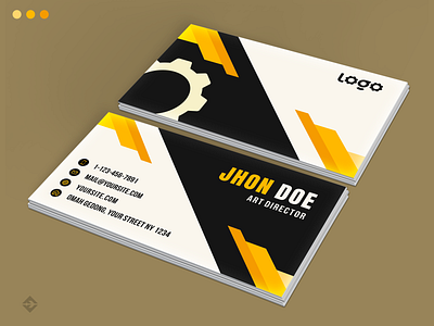 Auto Engineering Business  Card Design