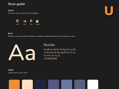 BUCK - Style guide app design ui ux vector web