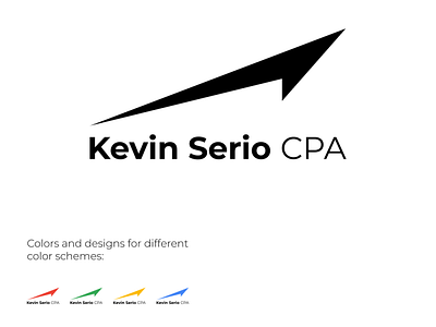 Logo for a financial company | Kevin Serio CPA design figma logo minimal