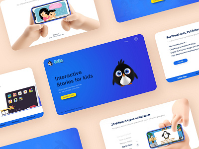 Kids learning app - Web Design