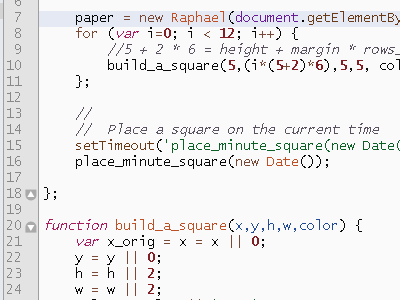 Building Squares with Raphaël.js