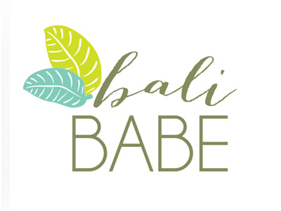 Bali Babe Logo balli classic cute design feminine girly graphic design illustration island logo pretty retail