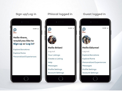 phloc Log in app design design ui uidesign ux
