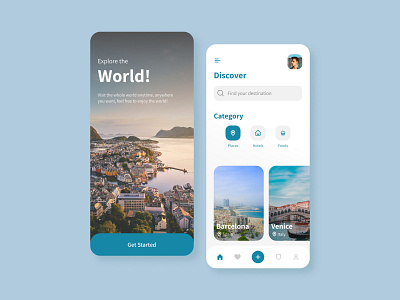 Travel UI App Design