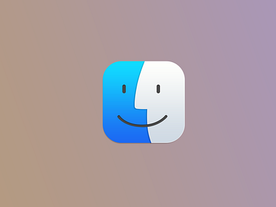 Finder Icon on macOS Big Sur by K Gabs on Dribbble