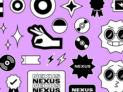 Nexus: Illustration Style branding branding design design festival app illustration vector visual identity