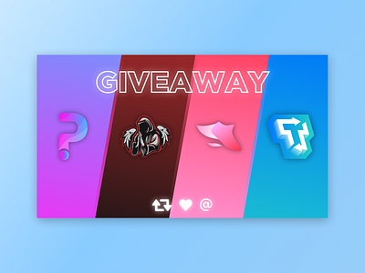 Giveaway Graphic With Various Accounts art branding design graphic design graphic designer graphics illustrator minimal shoes vector web website