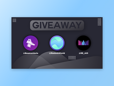 BounceAlerts x Restock World x ReAIO Giveaway Graphic