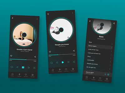 UI design Music Player design interface musica ui ux