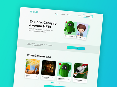 Desafio Daily UI tribo criativa - Interface NFT design illustration ui ux