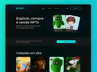 Desafio Daily UI tribo criativa - Interface NFT design illustration ui ux