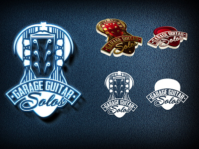Garage Guitar Solos branding branding design design logo logodesign music