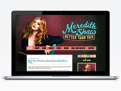 Meredith Shaw - Website Design