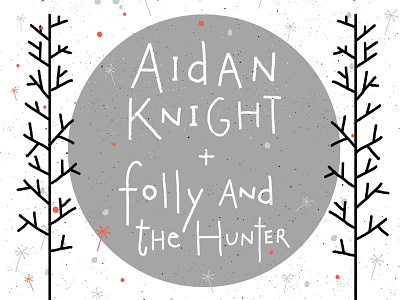 Aidan Knight + Folly and the Hunter illustration lettering