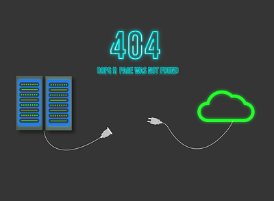 404 error animation design illustration illustrator minimal typography ui ux vector web