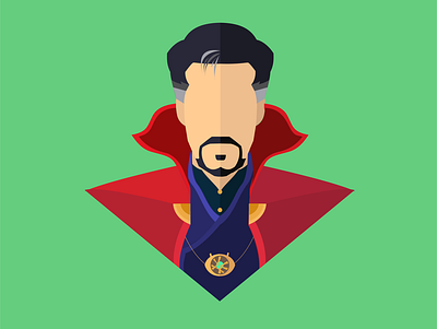 Dr Strange animation design dr strange illustration illustrator marvel minimal