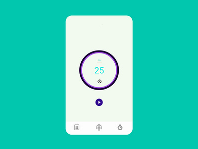 Countdown android app app design countdown timer design ui