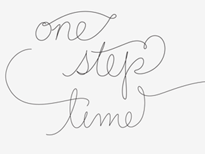 Step by step lettering nkotb one step prelim vector