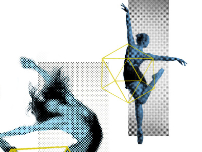 dance for a thing blue dance geometry halftone laban mock up