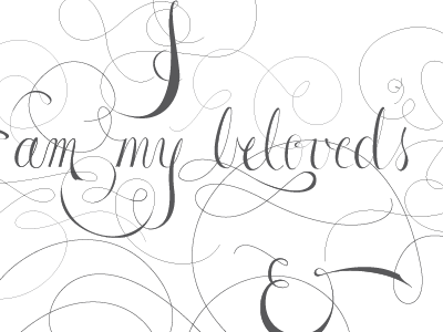 I am my beloved's flourish marriage license script