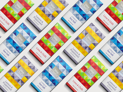 Wee Choco Packaging Project brand design branding chocolate colour geometric packaging print typography