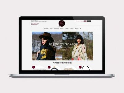 Red Ruby Rouge Brand And Web Design boutique brand logo retail shop website