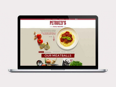 Petruzzis Website Design design retail site website website design food