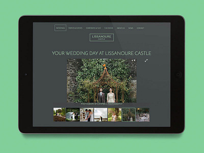 Lissanoure Castle Website Design