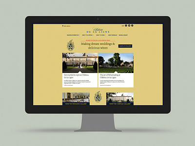 Chateau de La Ligne Website Design belfast brand brand design brand design belfast branding design branding design belfast design identity web design web design belfast website design website design belfast