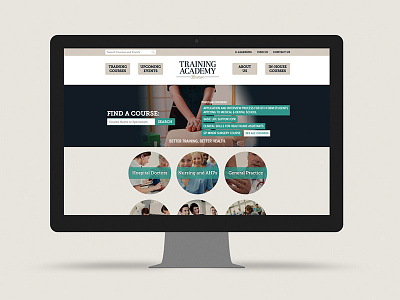 Training Academy Website Design