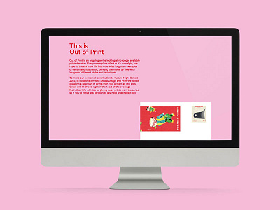Out Of Print Website Design