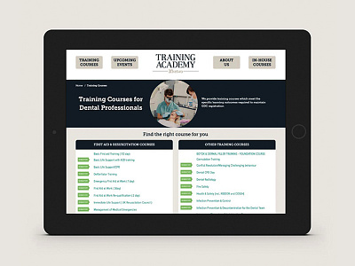 Training Academy Web Design design web design belfast website design website design belfast