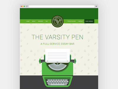 The Varsity Pen - Tutoring Service in NYC branding design logo ui ux web