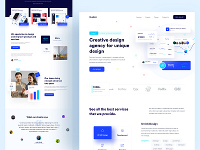 StudioX- Design Agency Website. agency agency website branding clean dashboad design graphic design illustration pattern typography ui ux web website