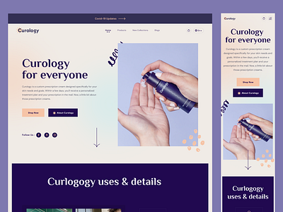 Curology curology design ecommerce ecommerce shop online products online shop skincare ui ux web website