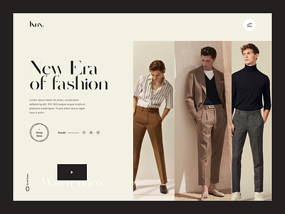 Fashion Website - Header Exploration clean design fashion fashion website header header design landingpage product ui ux web website