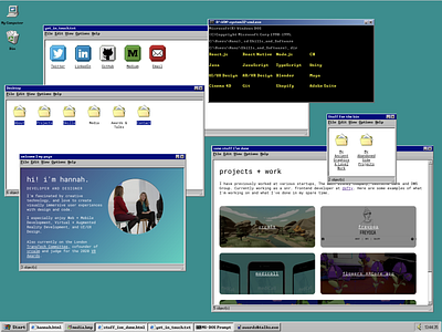 Windows 95 Inspired Portfolio Site