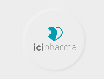 Icipharma logo branding health healthcare heart heart logo hospital hospital logo logo pharmaceutical pharmacist pharmacy pharmacy logo