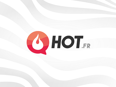Hot.fr Logo curves dating dating logo dating website fire flame flames gradient gradient logo hotel logodesign logotype sexy sexy logo waves