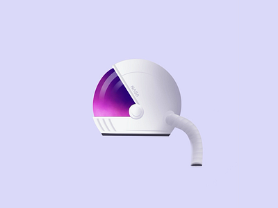 Flat space helmet