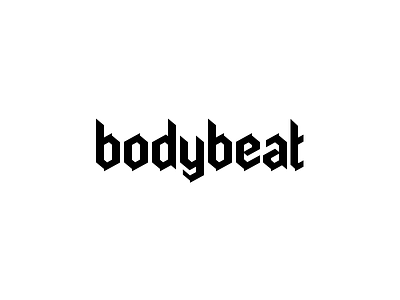 Bodybeat Alternative Logo gothic lettering logo